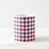 Mug Rouge blanc et bleu Motif de base répétitive (Centre)