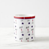 MUG ROUGE BLANC ET MUSIQUE (Centre)