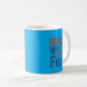Mug Rouge Blanc Et Sauvage Drôle De Raton Laveur Améri (Devant droit)