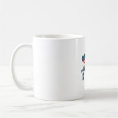 Mug Rouge, blanc & mignon - Conception de bébé patriot (Gauche)