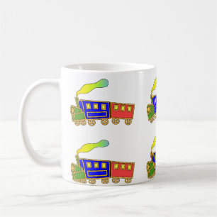 Mug Rouge Bleu Enfants Choo Choo Train Lait Jus De Jus