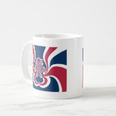 Mug Rouge bleu Kaleidoscope (Devant gauche)