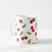 Mug Rouge cerise Motif (Devant gauche)