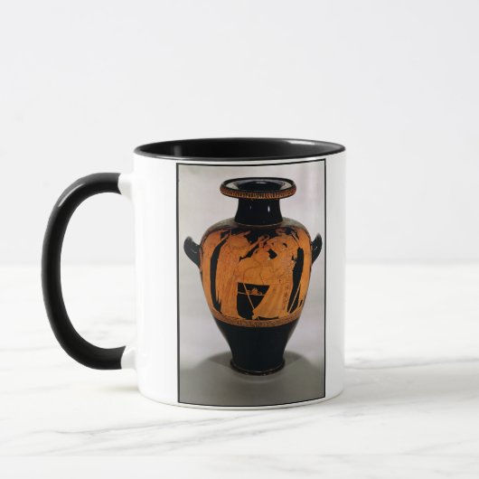 Mug Rouge-chiffre stamnos de grenier dépeignant le (Gauche)