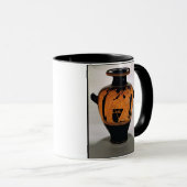 Mug Rouge-chiffre stamnos de grenier dépeignant le (Devant droit)