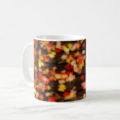 Mug Rouge clair Jaune d'automne Maple Feuilles (Devant gauche)