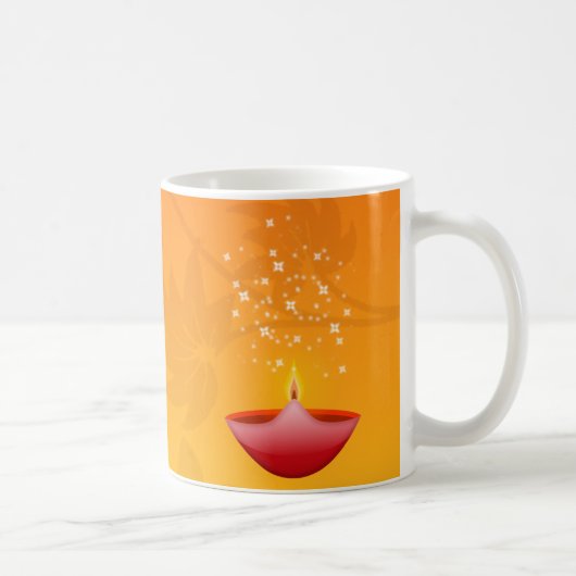 Mug Rouge contemporain coloré Deepa Diwali (Droite)