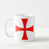 Mug Rouge croisé de Templar de chevaliers (Gauche)