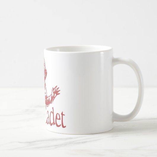 Mug Rouge de cadet de l'espace (Droite)