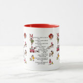 Mug Rouge de l'enfant de lundi (Centre)