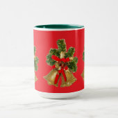 Mug Rouge de Noël et Vert de Fête (Centre)