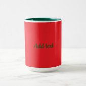 Mug Rouge de Noël et Vert de Fêtes (Centre)