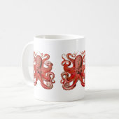 Mug Rouge de poulpe de Haeckel (Devant gauche)