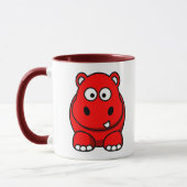 Mug Rouge d'hippopotame (Gauche)