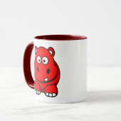 Mug Rouge d'hippopotame (Devant gauche)
