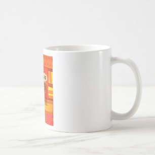 Mug Rouge doré africain Couleurs traditionnelles Am bo