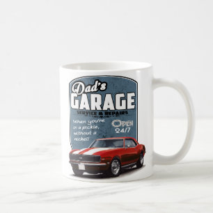 Mug Rouge du garage du papa Camaro 1968