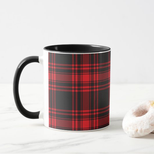 Mug Rouge et noir (Avec donut)