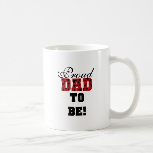 Mug Rouge et Noir Fier Papa d'être tshirts et cadeaux (Droite)