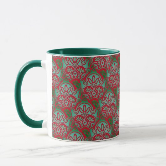 Mug rouge et vert de Noël (Gauche)