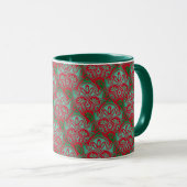 Mug rouge et vert de Noël (Devant droit)