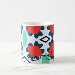 Mug Rouge et Vert Ludiques Expressifs