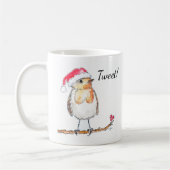 Mug Rouge-gorge de Noël (Gauche)