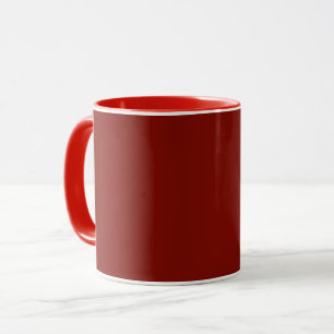 Mug Rouge grange (couleur solide)