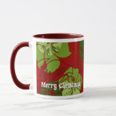 Mug Rouge hawaïen de Noël de point d'Iniki (Gauche)
