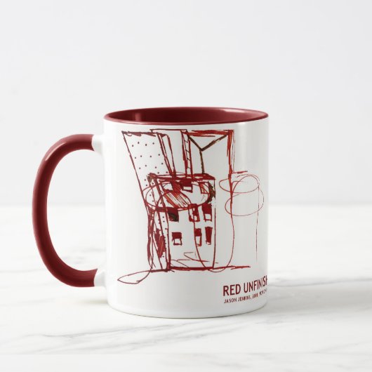 MUG ROUGE INACHEVÉ (Gauche)