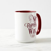 Mug rouge inspiré par la sirène (Devant droit)