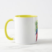 Mug Rouge macaw tropical floral (Gauche)