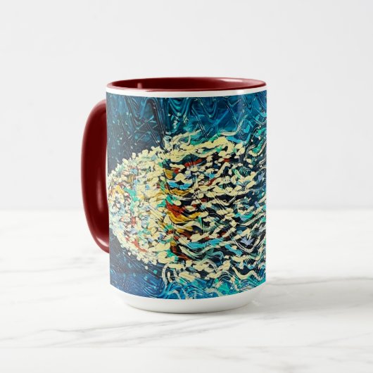 Mug Rouge méduse (Devant gauche)