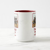Mug Rouge Merci Coach Nom de l'équipe Photo (Centre)