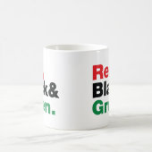 Mug Rouge, Noir et Vert. (Centre)