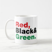 Mug Rouge, Noir et Vert. (Gauche)