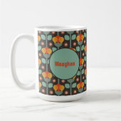 Mug Rouge or Turquoise rétro (Gauche)