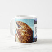 Mug Rouge-queue Hawk textile (Devant gauche)