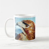 Mug Rouge-queue Hawk textile (Gauche)