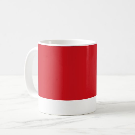 Mug Rouge rayé (Devant gauche)