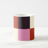 Mug Rouge rose aubergine ivoire élégant (Centre)