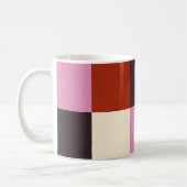 Mug Rouge rose aubergine ivoire élégant (Gauche)