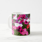 Mug Rouge rose et blanc Pétunia (Devant gauche)