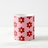 Mug Rouge rose Y2K Fleur sauvage Bold Retro Spring Cui (Centre)