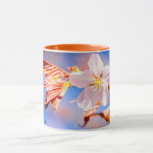 Mug Rouge Sakura bleu ciel (Centre)