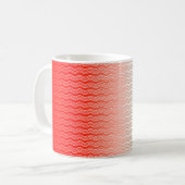 Mug Rouge Silver Green Wavy (Devant gauche)