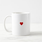 Mug Rouge Simple Cœur Amour Classique Moderne Minimali (Gauche)