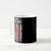 Mug Rouge Son Fils De Combat Petit Garçon Maladie Coeu (Devant gauche)
