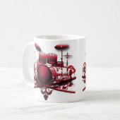 Mug rouge-tambour-conception, rouge-tambour-conception (Devant gauche)