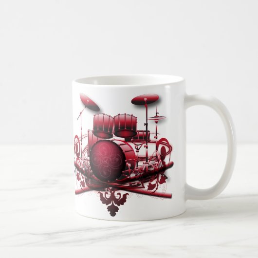 Mug rouge-tambour-conception, rouge-tambour-conception (Droite)